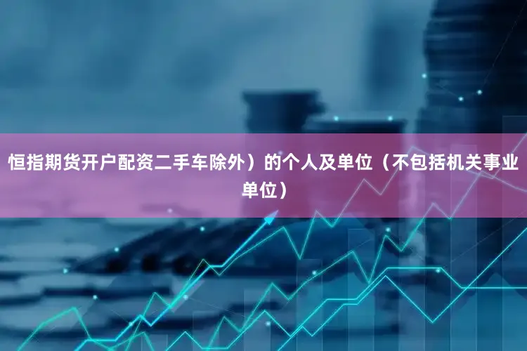 恒指期货开户配资二手车除外）的个人及单位（不包括机关事业单位）